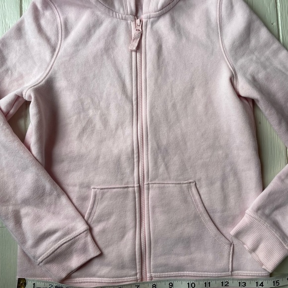 Jumping Beans Soft Pink Girls Zip Hoodie Size 8 Softest Fleece - Picture 3 of 6